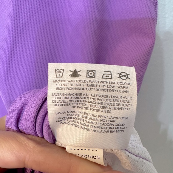 Nike dri-fit light purple/white running athletic tank top - Picture 3 of 5